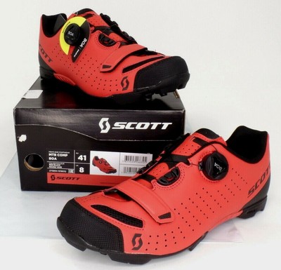 Scott MTB Comp Boa Mountain Bike Shoes Red/Black Men's Size 8 US / 41 EU |  eBay
