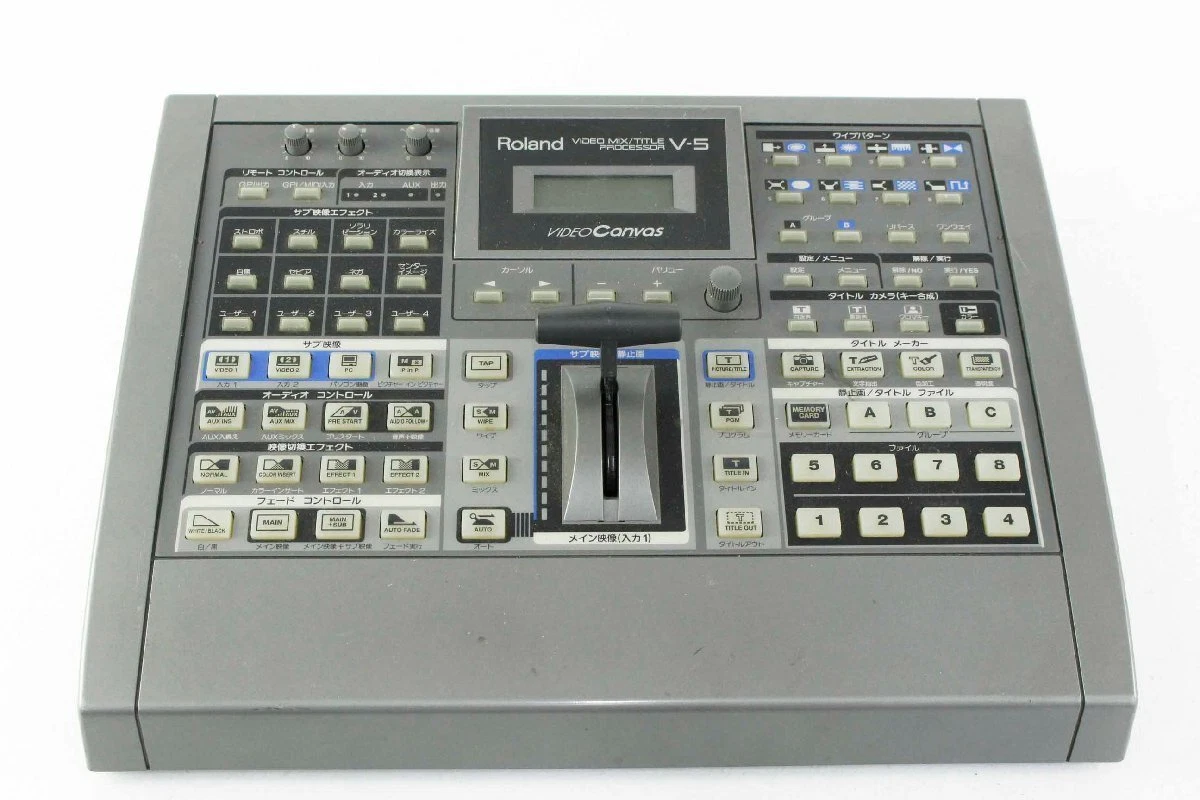 Roland V-5 Video Mixer Video Canvas EDR VJ Equipment DVJ used Japan F/S