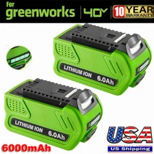 1-2PACK 40 V 6.0Ah 29472 For Greenworks 40V Lithium G-MAX Battery 29462 24312