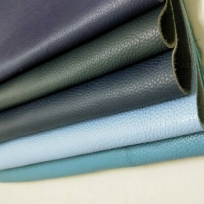 Matt First Layer Rindsleder echt Echtleder Stoffhautschnitt Scrap blau marine