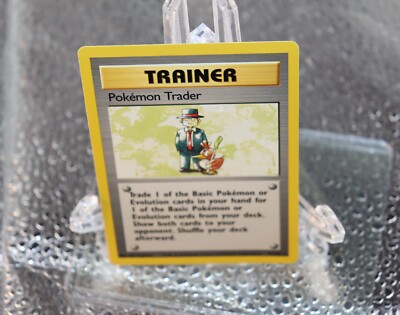 Pokémon TCG Trainer Pokemon Trader Card 77/102 Unlimited Base Set Rare LP  WotC