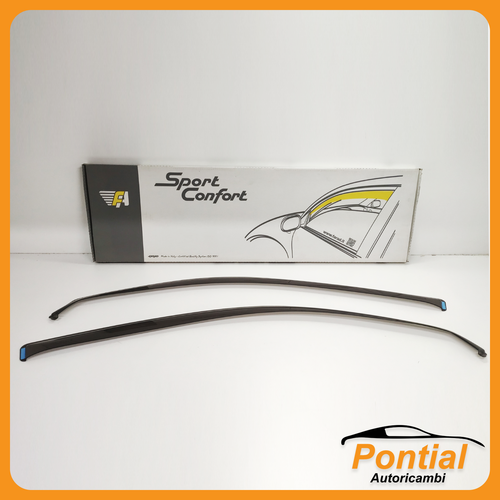 Déflecteurs D'air HEKO Pour Audi A1 3 Portes (2010-2018) - Noir, 2 Pièces