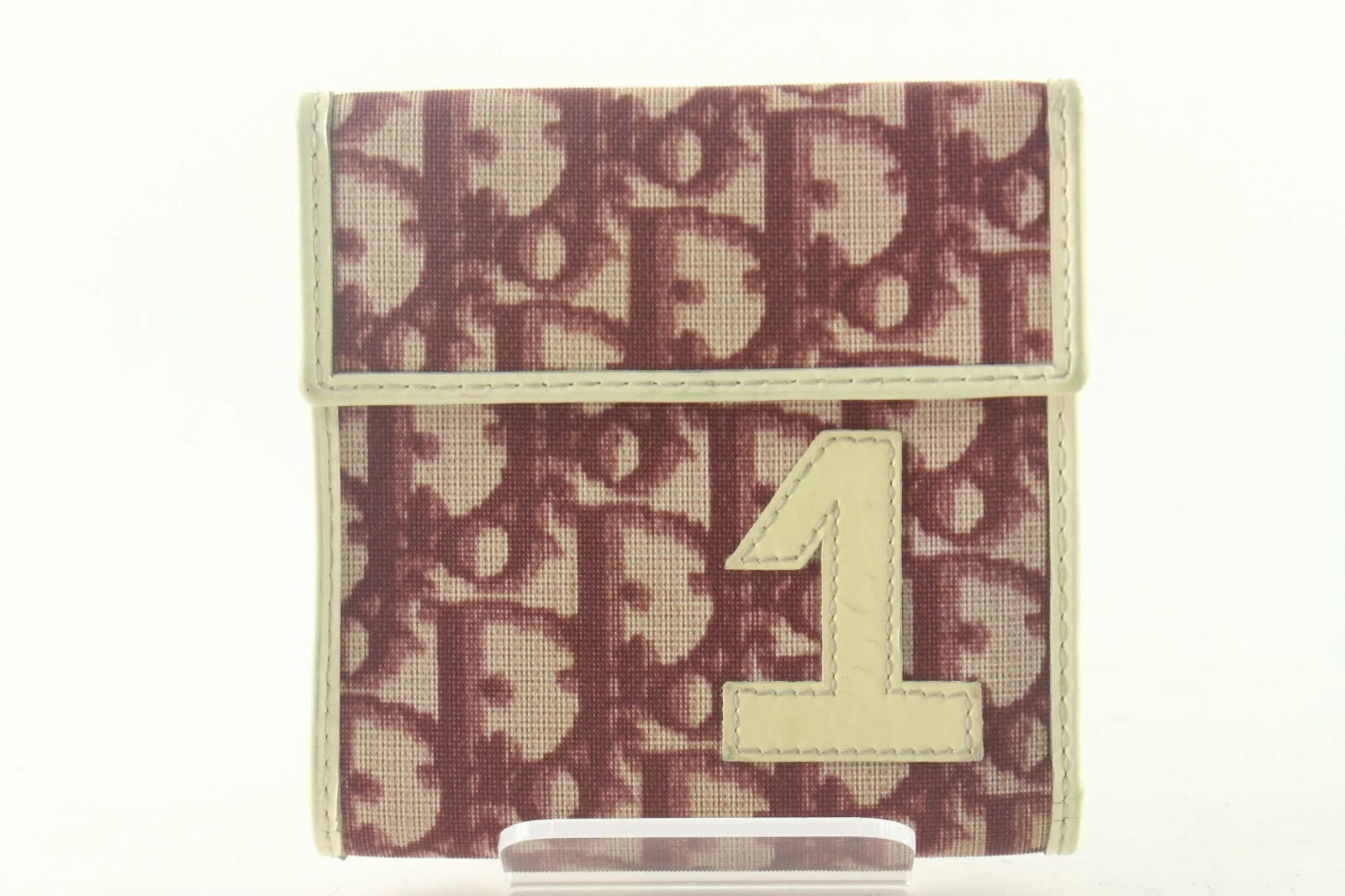 Portefeuille Compact Dior Bordeaux 2DD87K