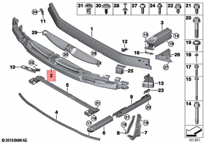 Genuine BMW X1 F48 X1 16d 18d 18dX 18i 20d 20dX Impact Absorber 