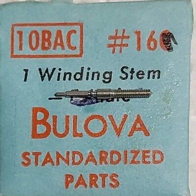 1xAUFZUGSWELLE für BULOVA Cal 10 BAC,10 BA,10 BE,11 ZB NOS Winding Stem Original