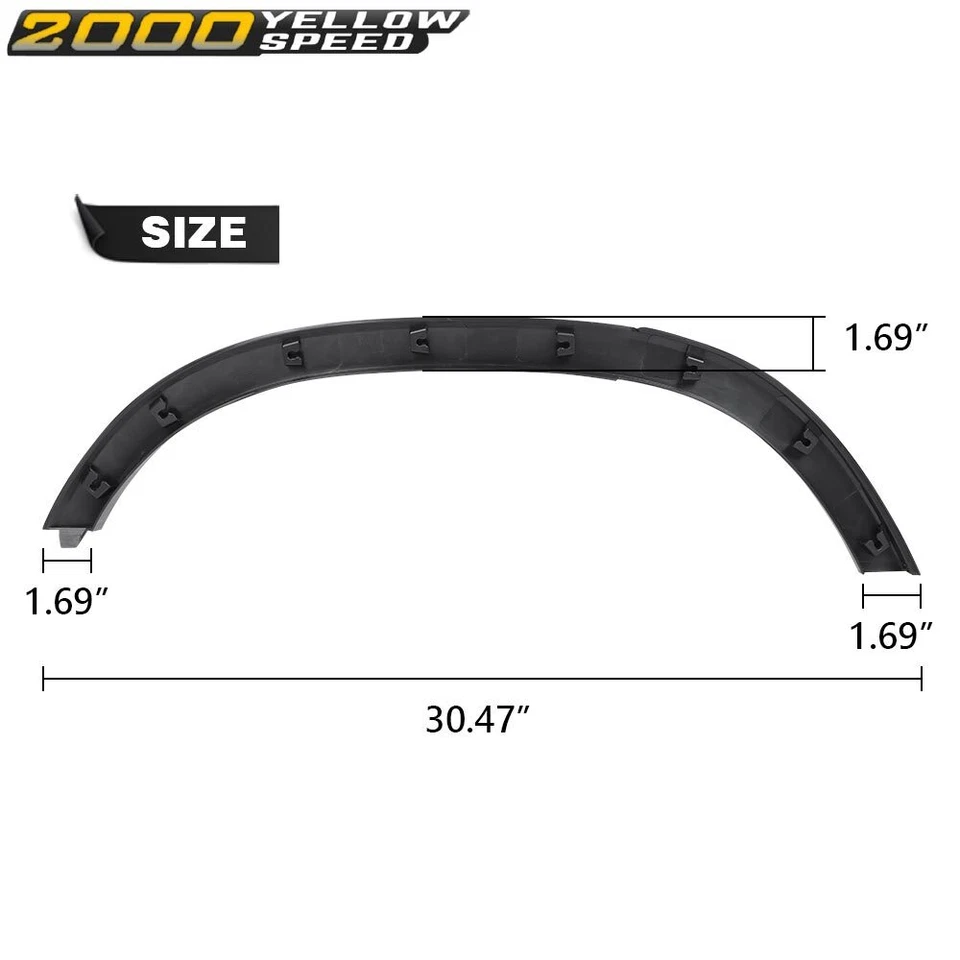 Fit For 2013-2022 Chevrolet Trax Rear Left Fender Wheel FlareTrim Molding  - Imagem 3 de 4