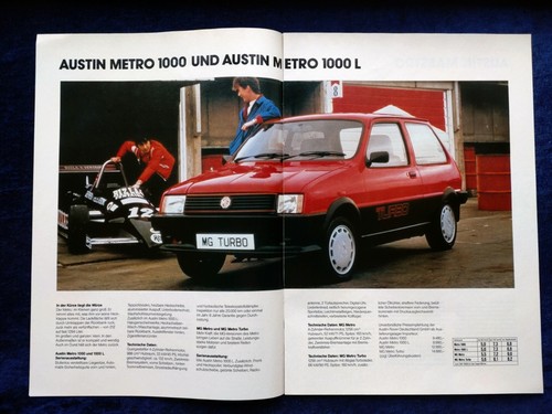 AUSTIN ROVER Mini 1000 HLE Mayfair Sport Maestro Landrover 110 Prospekt 1983 - Picture 3 of 8