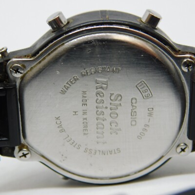 Casio G-shock Dw-6600 Module 1199 Vintage 200m Wrist Watch Alarm