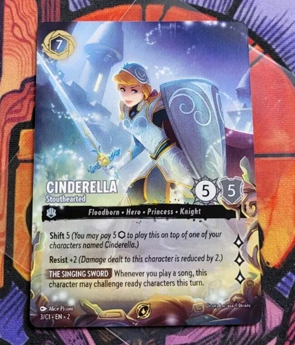 Cinderella - Stouthearted - Disney Lorcana Tournament Promo Card DLPC 3/C1 DLC