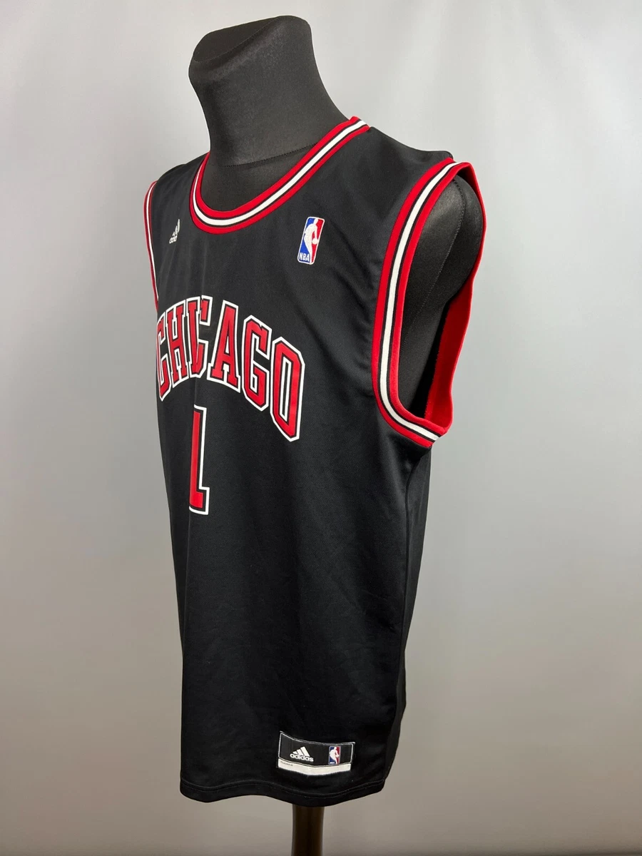adidas Derrick Rose Chicago Bulls HWC Throwback Swingman Alternate Jersey - Black