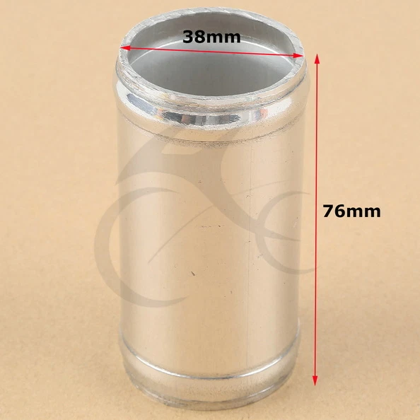 Alloy Aluminum Hose Adapter Joiner Pipe Connector Silicone 38mm 1.5" 1 1/2"inch  - Image 3 of 3