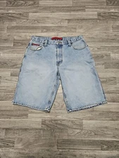 Vintage US Polo Assn Denim Shorts Carpenter Jean Blue Y2K Baggy Hip Hop Size 34