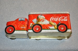 coca cola tin truck