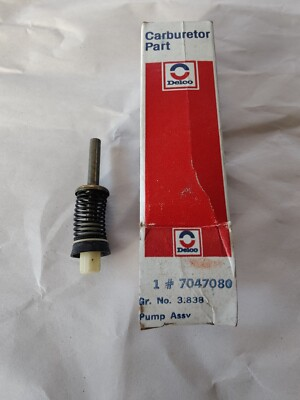#ad NOS OEM 1974 75 Corvette 4BBL Rochester carb accelerator pump Delco 7047080 $19.99