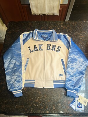 【Mr.Big】NBA G-III Carl Banks サテンスタジャン NEW VINTAGE G-III By Carl Banks NBA Los Angeles Lakers Women's