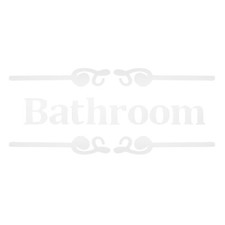 1 Set Bathroom Door Sign Wall Decal Bathroom Wall Stickers Bathroom Signs Decor