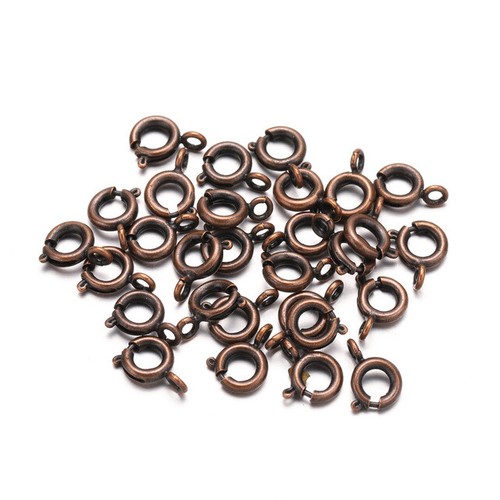 30Pcs Spring Ring Clasp Jump Ring jewelry Clasps Connector Necklace Bracelet DIY - Picture 12 of 13