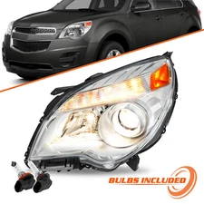 for 2010-2015 Chevy Equinox Projector Halogen Headlight Left Driver Side w/Bulbs