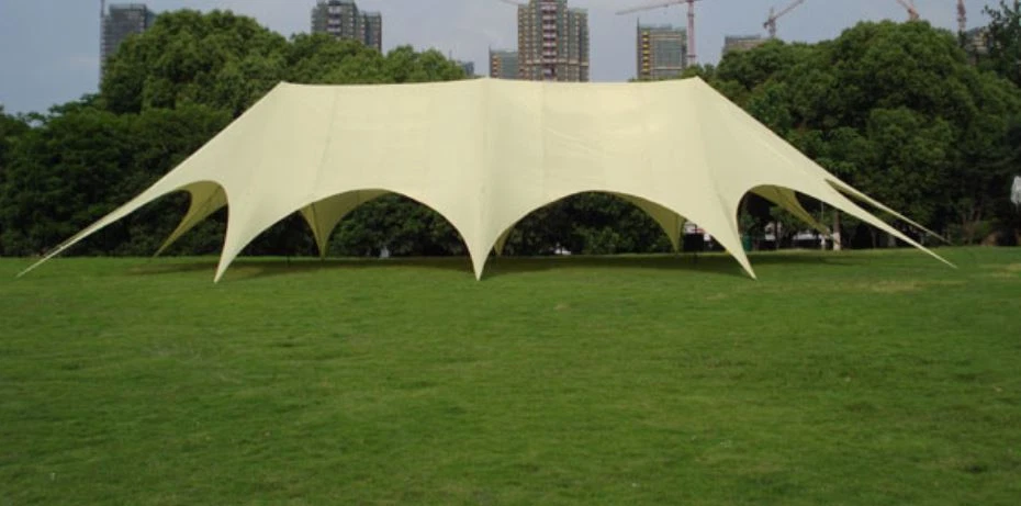 Commercial Wedding Event Beach Camping Patio Party Triple Star Stretch Tent - Image 2 of 2