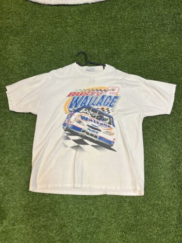vintage NASCAR RARE RUSTY WALLACE white Shirt - image 1