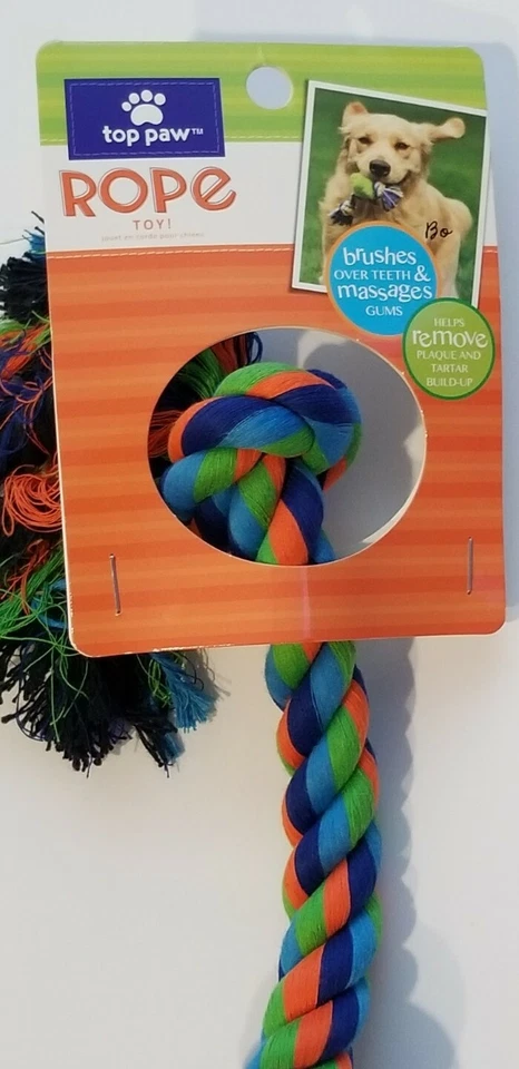 2 X Cuerda Pata Superior 4 Nudos Azul Grande Totalmente Nueva  Foto 3 de 4