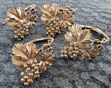 Vintage Serviettenring Halter Arthur Court Weinrebe Wein Serviettenring Halter 4