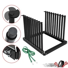 9 Lite Rack Windshield, Auto Glass Shop Transport Rack w/PVC Rubber Pad