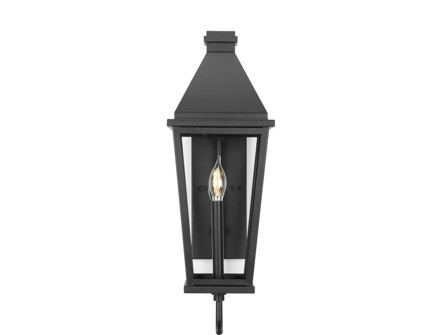 Progress Lighting 1-Light Textured Black Lantern Wall Sconce No Bulbs Included - Image 2 of 4