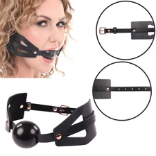  Bondage Gear Adjustable Brat Ball Open Mouth Gag Oral Restraint Fetish Sub/Dom