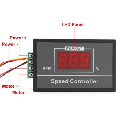 30A Drehzahlregler Regler PWM Motor Speed Controller 12V 24V 36V 48V Schalter  