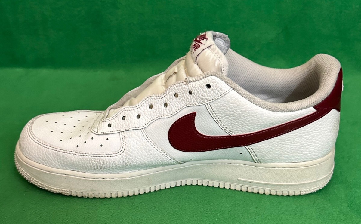Size 14 - Nike Air Force 1 Low White Team Red for sale online | eBay