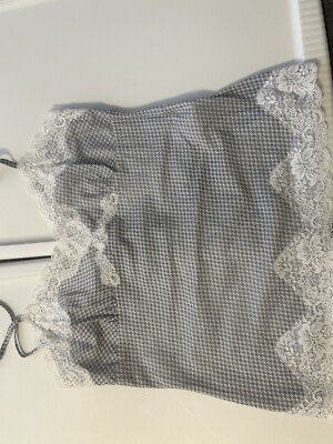 Express Design Studio Gray Cami Top with Beads Size S