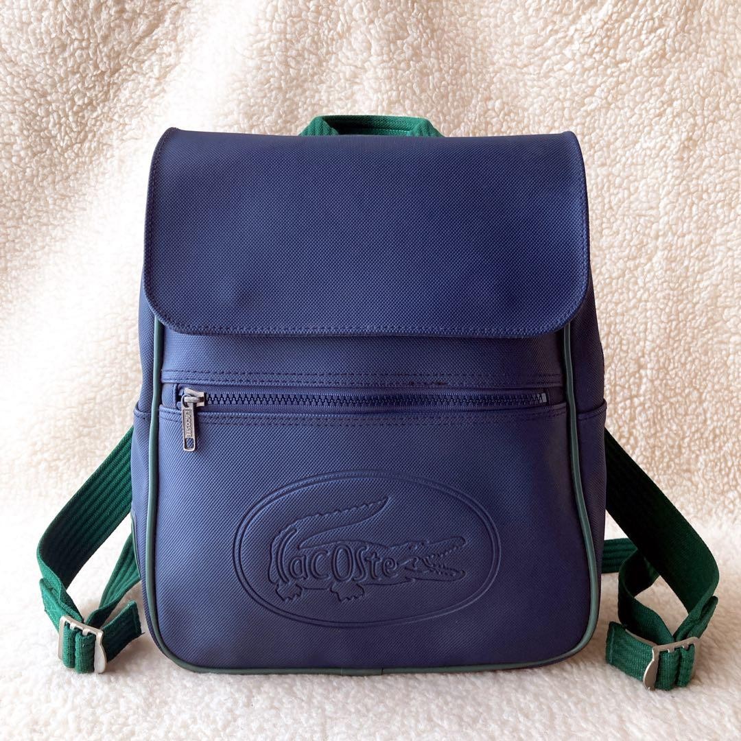 Lacoste Vintage Emboss Logo Rare Large Size