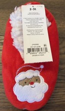 NEW TODDLERS CARTER'S JUST ONE YOU RED SANTA SLIPPERS SIZE 2T-3T NWT Christmas