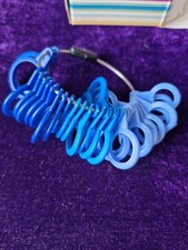 Plastic Ring  Tool Sizer A-Z+6 Blue