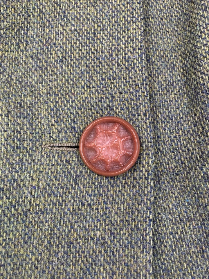 Винтажное женское шерстяное пенилановое пальто 1960-х годов производства Союза ILGWU с отделкой из меха кролика - Изображение 3 из 4