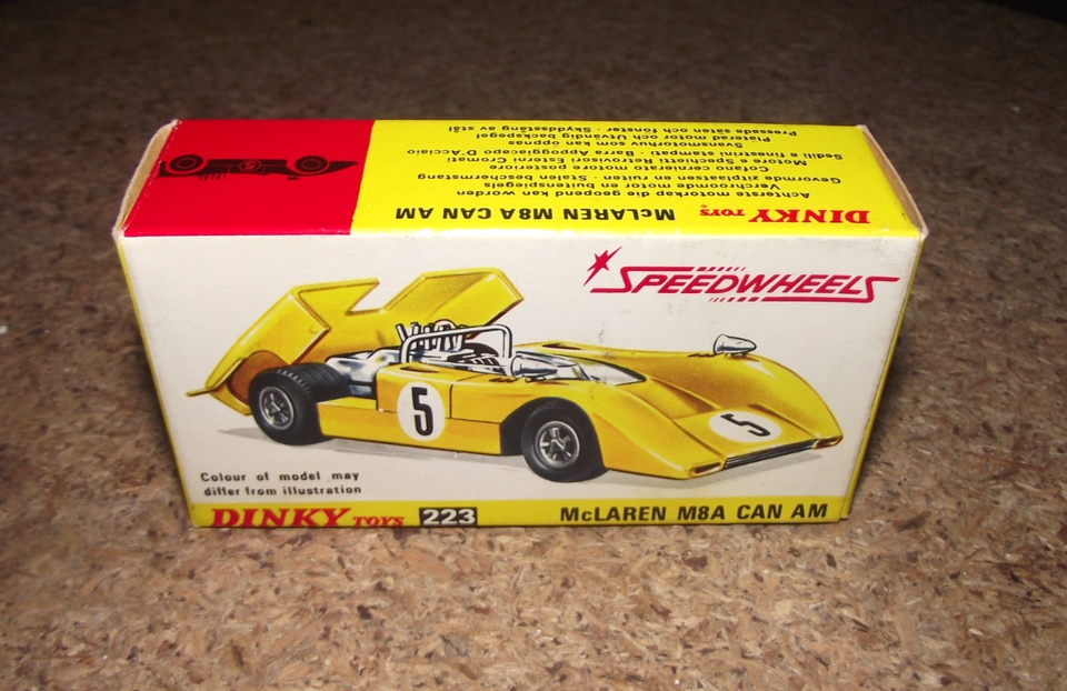 Dinky Toys V337 - McLaren M8A Can Am Réf 223 - Échelle 1/43 - Occasion Boîte D'Origine