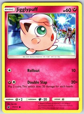 Jigglypuff 71/111 Common Crimson Invasion Pokemon Lightly Played