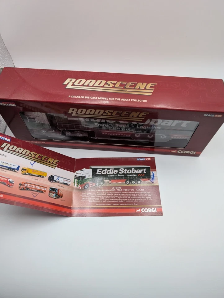 CORGI ROADSCENE EDDIE STOBART SCANIA CURTAINSIDE CC18106 1/76 SCALE MINT in Box - Image 3 of 3