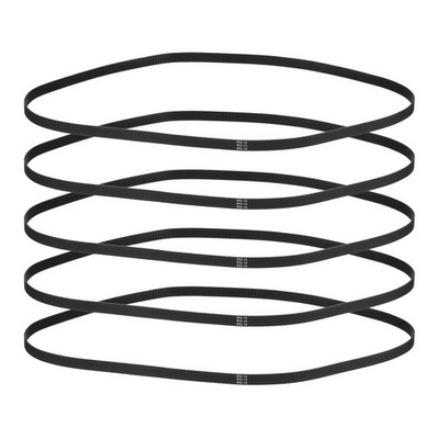 852mm GT2 Timing Belt, 5pcs 10mm Width 2mm Pitch 3D Printing Closed Loop, Black