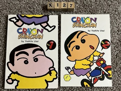 Usui Crayon Shinchan Manga Vols. 1-2 First US Editions Comics One 2002 Paperback