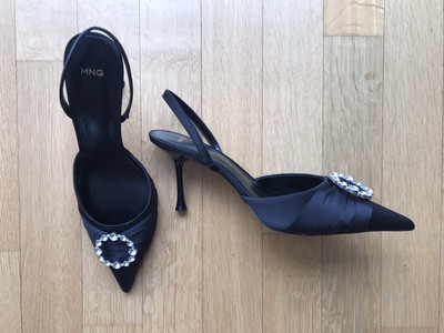 Neu! Mango Pumps Abendschuhe - Gr. 39 - Schwarz - Top!