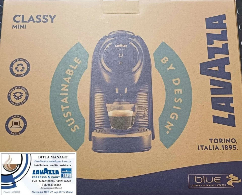 NUOVO MODELLO 2025 macchina Lavazza Blue - In Black LB 300 Eco Classy Mini - Immagine 2 di 4