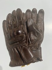 Genuine Leather Motercycle Gloves Color Brown Size XL