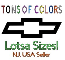One Chevy Bowtie Outline Vinyl Decal Many Large Sizes Colors Free Shipping One Chevy Bowtie Outline Vinyl Decal Many Large Sizes Colors Free Shipping