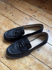Coach Leah Loafer Black Chunky Size 6 Uk