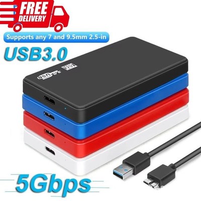 USB 3.0 HDD Enclosure 2.5'' SATA HDD SSD External Hard Drive Case 5Gbps High Spee