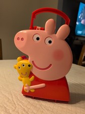 2003 Peppa Pig Plastic Handled Carrying Case, 11 In