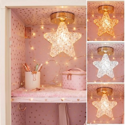Locker Decorations for Girls, Star Magnetic Locker Light with 3 Color Temps f...