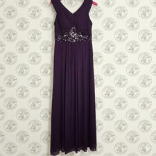 Alex Evenings Purple Beaded Formal Gown - Size 12